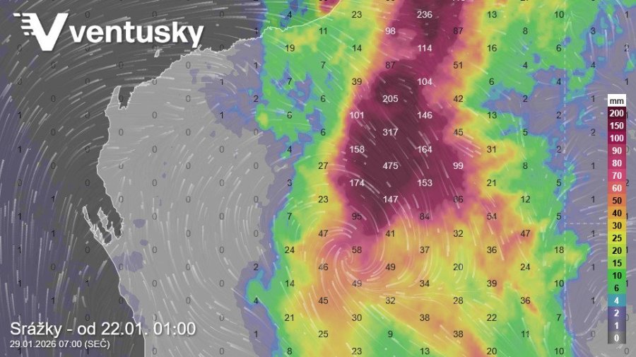 srážky
