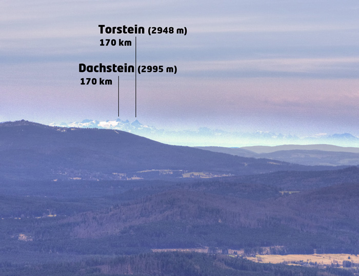 Boubín - výhled