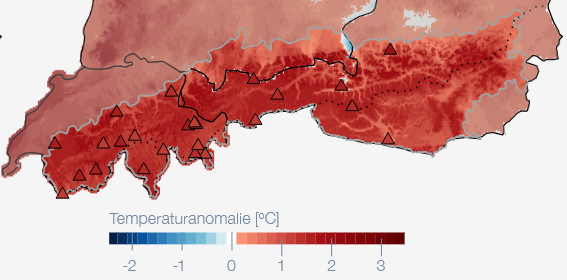  Uplynulý zimní půlrok (listopad 2025 až duben 2026) byl v Alpách nadprůměrně teplý 