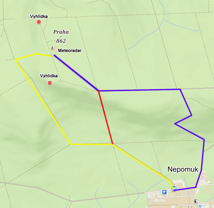 Mapa k radaru