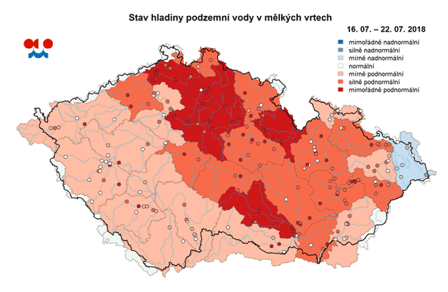 Aktuální stav hladiny podzemní vody