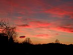 Lenticularis při západu
