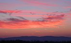 Cirrus při západu slunce