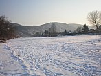 Zamrzlá řeka Berounka