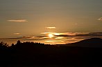 Západ slunce nad Šumavou