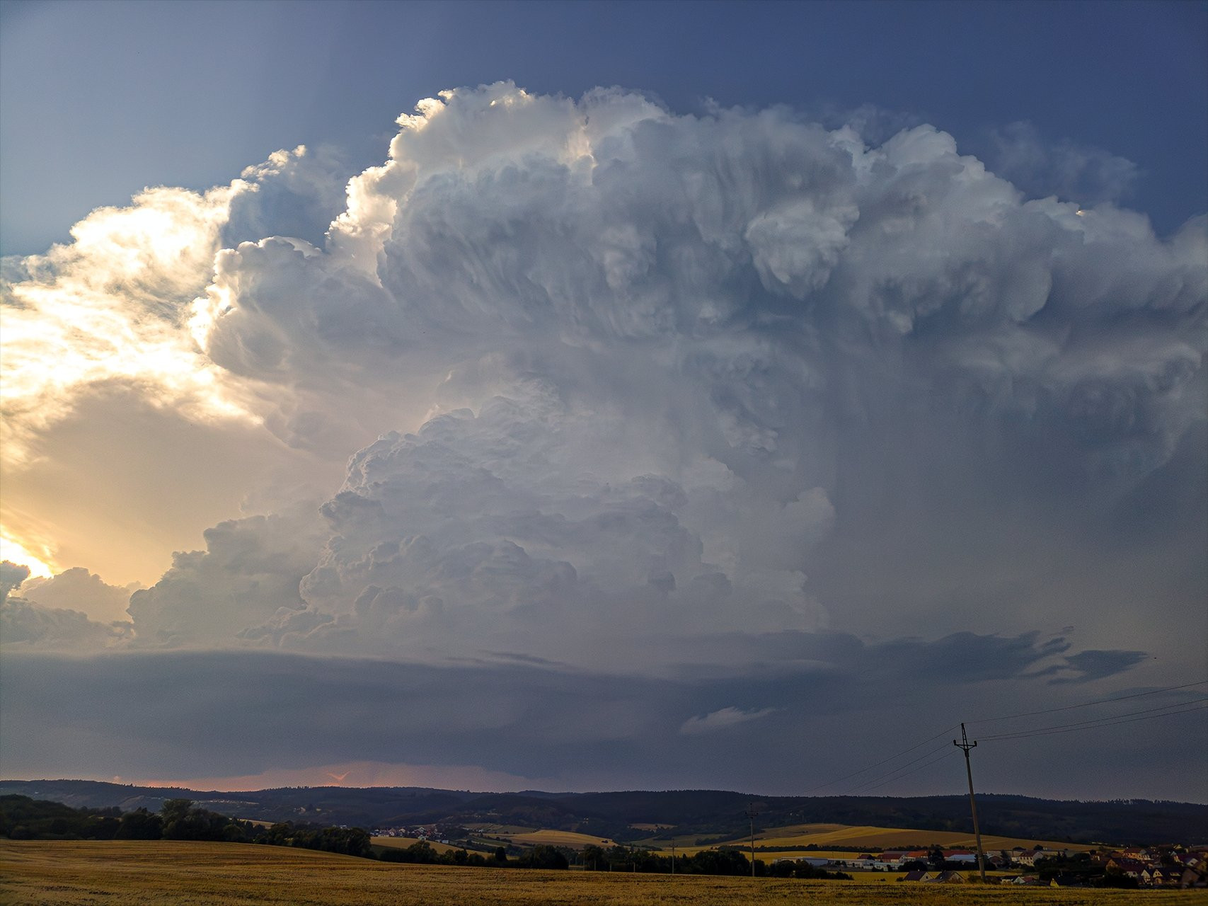 Mohutný supercelární cumulonimbus 