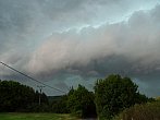 Shelf cloud nad Křivoklátem