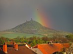Duha nad hradem Hazmburk