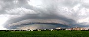 Shelf cloud v Olomouci