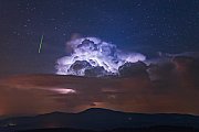 Perseid a bouře nad Německem 