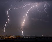 Blesky nad Uherským Hradištěm