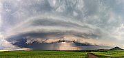 Shelf cloud s hradem Hazmburk