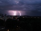 Lightshow nad Brnem