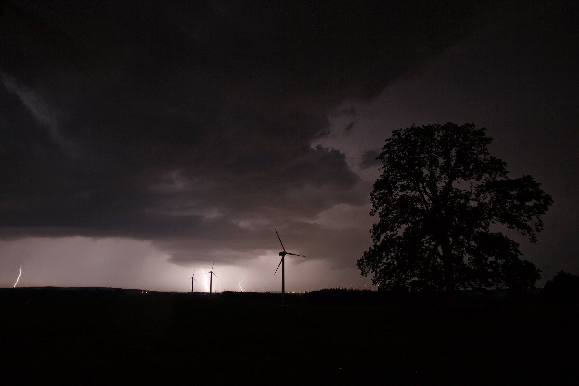 Blesk a strom