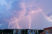Blesky nad Ostravou