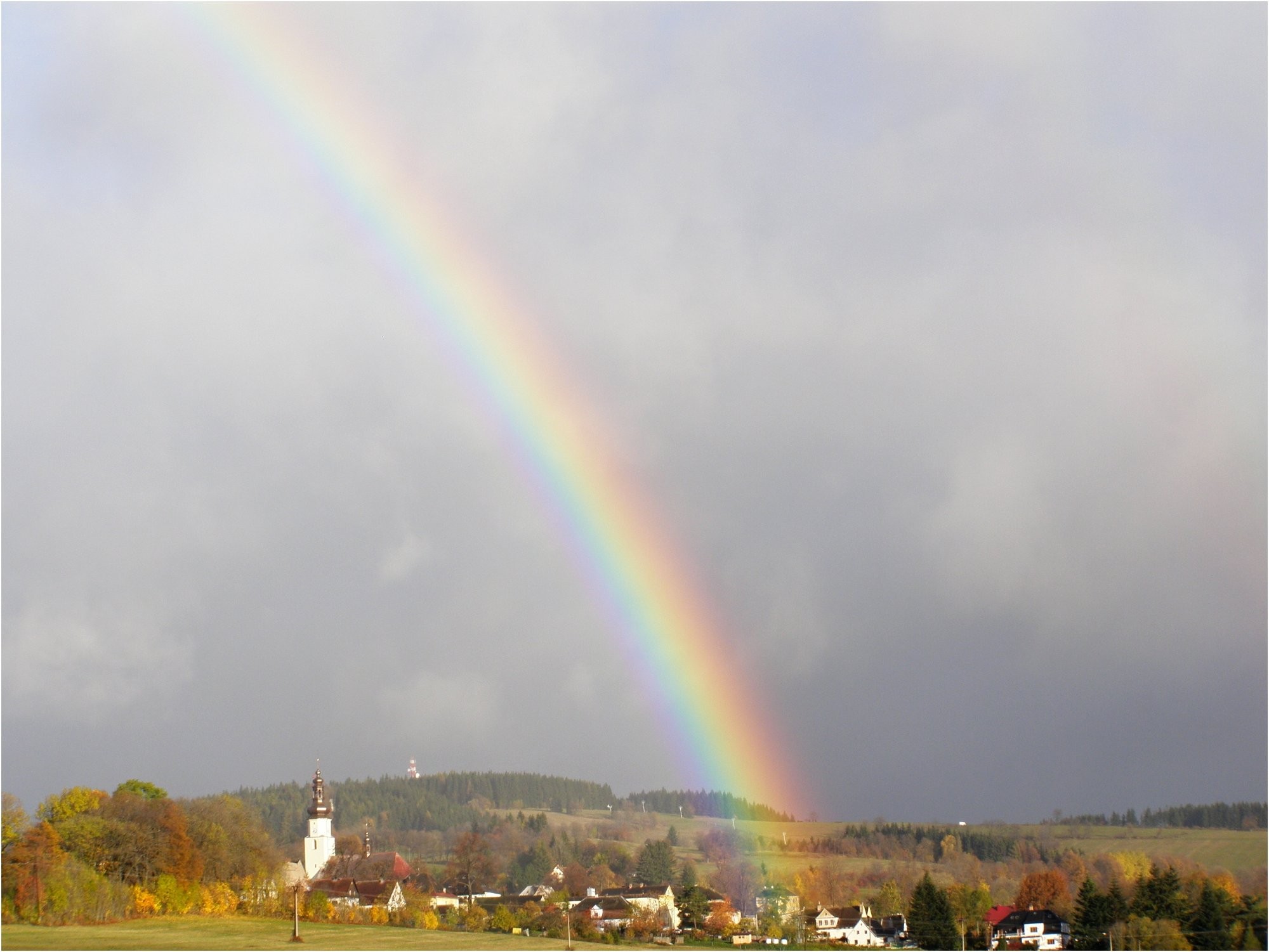 Duha nad Andělskou Horou