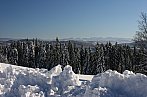 Z  Beskyd  zleva Roháče a M. Fatra