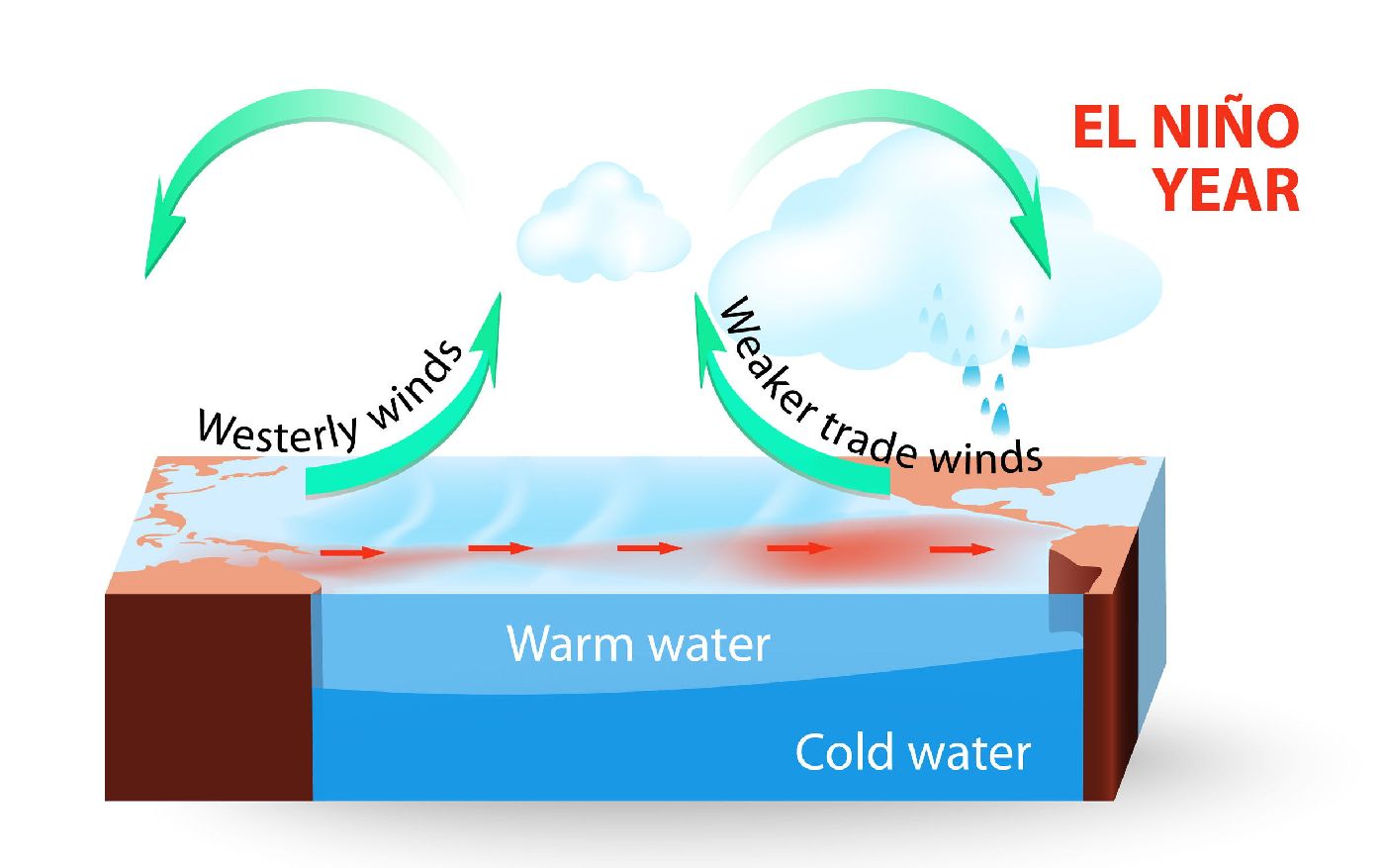 El Niño sílí. Ve světě může zvýšit riziko extrémů, v Evropě je jeho vliv méně přímočarý